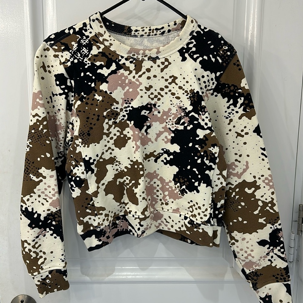 Rag & Bone Camo Sweatshirt Size Small